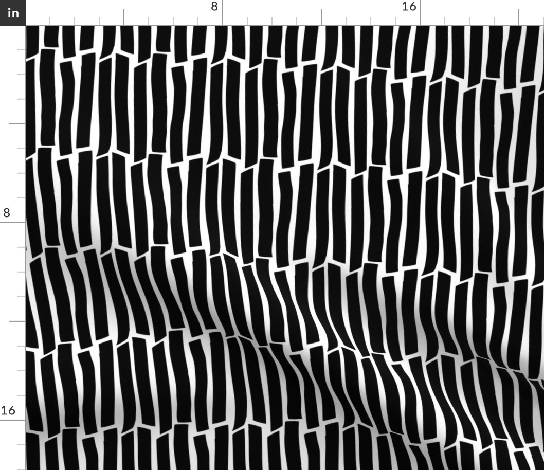 black on white cracked stripes | pencilmeinstationery.com