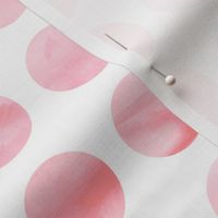 Pink Watercolor Polka Dots Large