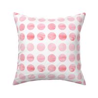 Pink Watercolor Polka Dots Large