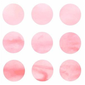Pink Watercolor Polka Dots Large
