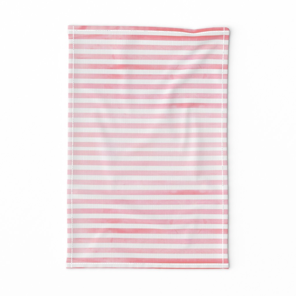 Pink Watercolor Stripe