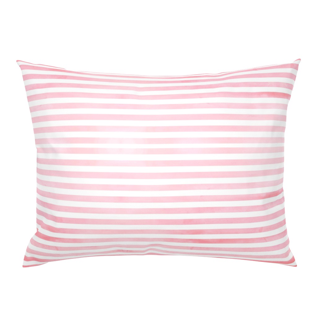 Pink Watercolor Stripe