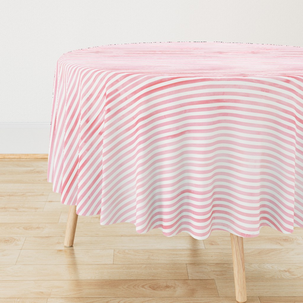 Pink Watercolor Stripe