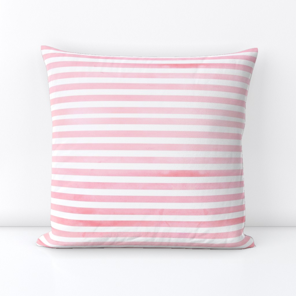 Pink Watercolor Stripe