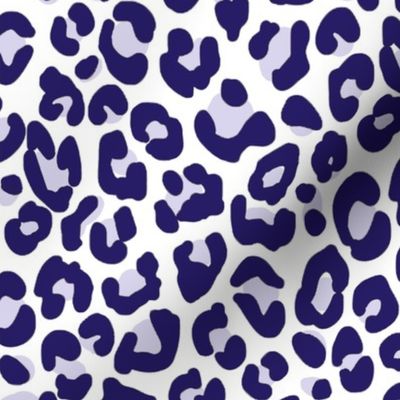 Navy Blue Cheetah Print