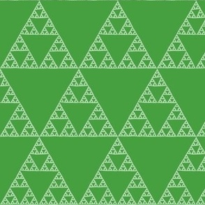 Sierpinski Christmas tree - Christmascolors green