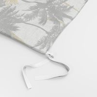  gold glitter palm trees - white, medium. silhuettes golden imitation tropical forest white background summer hot black palm leaves shimmering metal effect texture fabric wallpaper giftwrap 