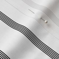 small 6-string  pinstripe - thick black and white  (1/2" stripe sets are once every two inches)