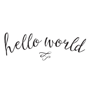 Hello World Baby Blanket // Only Words