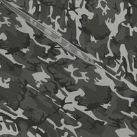 Small Mixed Gray Military Camouflage (6 inch repeat)