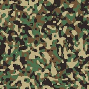 Small Woodland Outdoor Camouflage (6 inch repeat)