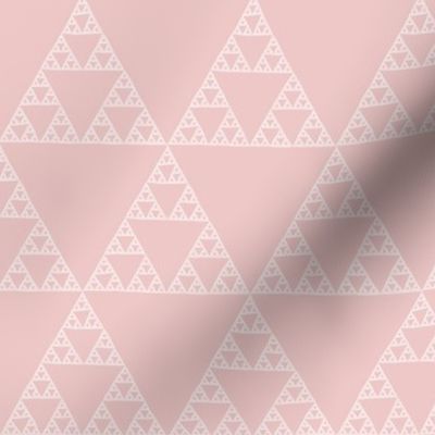 Sierpinski triangle in hyacinth pink