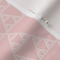 Sierpinski triangle in hyacinth pink