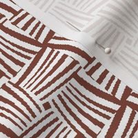Woven Strands in Brown and White