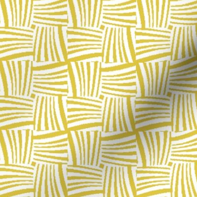 Woven Strands in Yellow and White