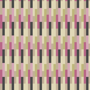 Anew-Coordinate 1 Pink & Cream Block Geometric