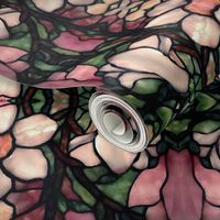 magnolia floral stained glass flowers