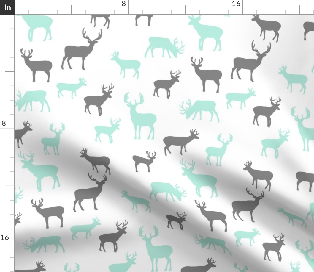 Aqua_and_Gray_Deer_Roaming