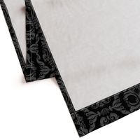 Scrollwork Skulls - black and gray