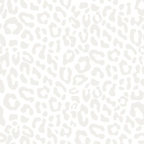 White Leopard Fabric, Wallpaper and Home Decor | Spoonflower
