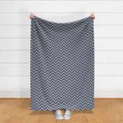 Brown Blue Lavender Chevron