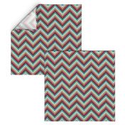 Pink Beige Teal Chevron