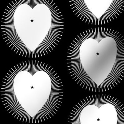 Mono Heart Sunburst