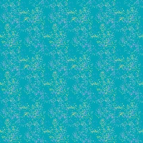 SEAHORSES BALLET TURQUOISE BLUE DOTTY BUBBLES NAUTICAL HIPPOCAMPUS SEA HORSE