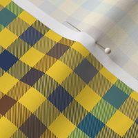 sunlit forest gingham - 1/2" squares on yellow