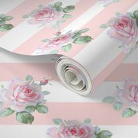 Seaside Garden Stripe in peony