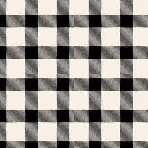 Classic black + off-white plaid by Su_G_©SuSchaefer