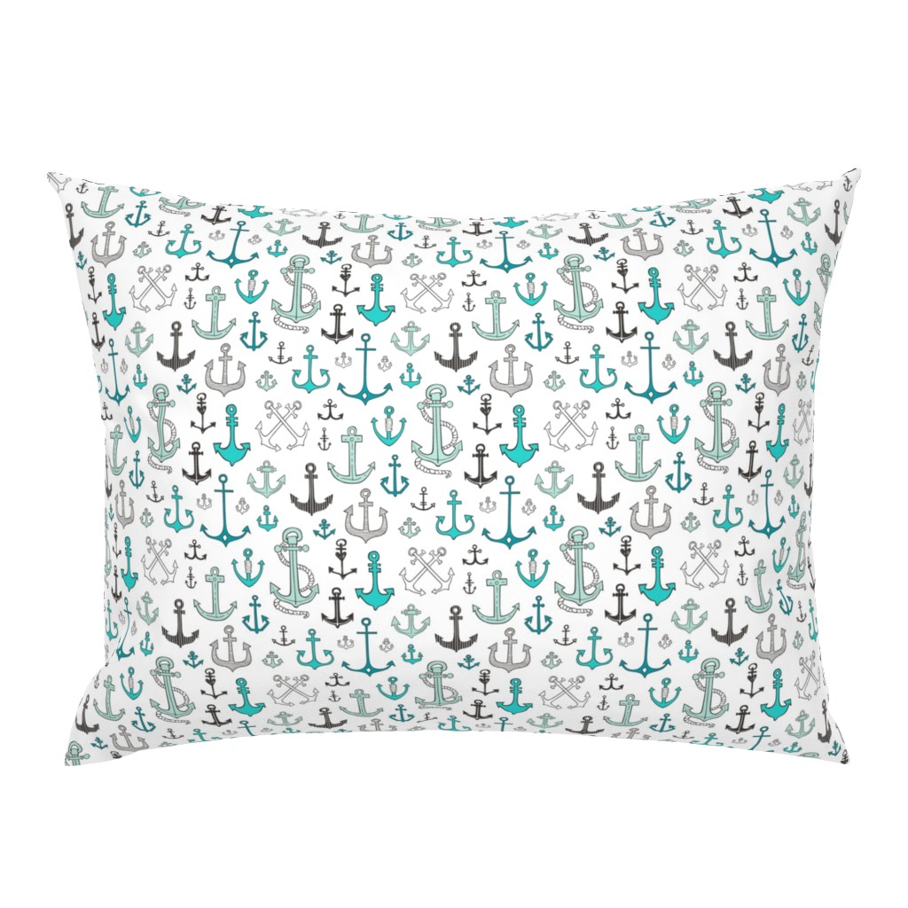 Anchors in Mint Green