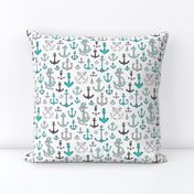 Anchors in Mint Green