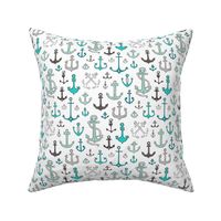 Anchors in Mint Green