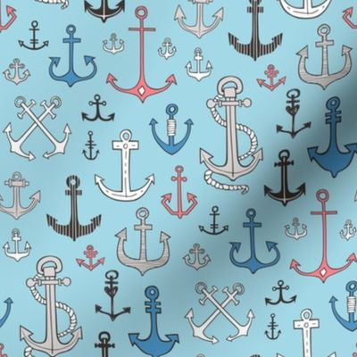 Anchors in Blue