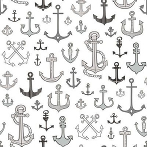 Anchors Black&White Grey