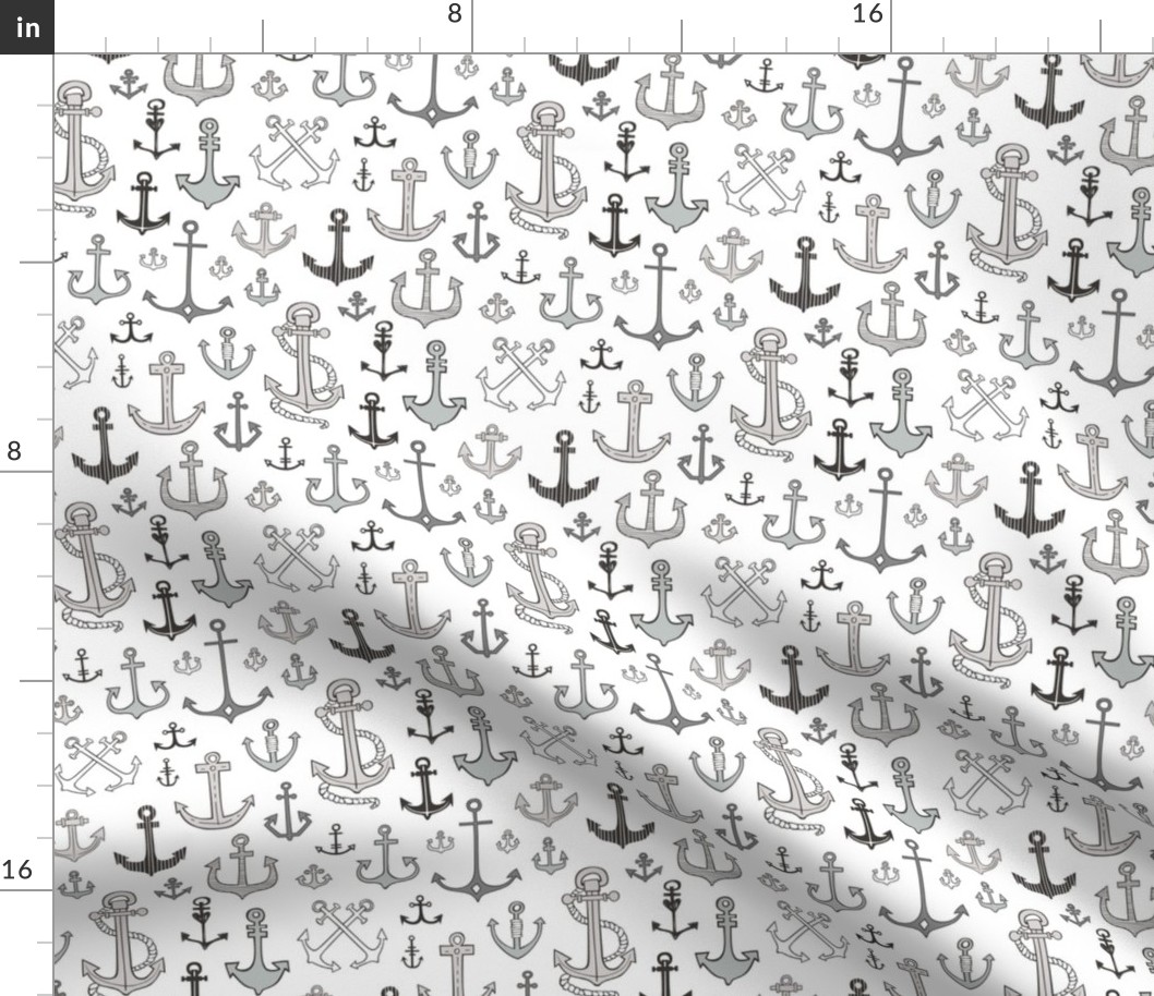 Anchors Black&White Grey