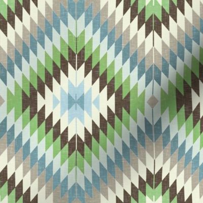 Kilim in Blue/Green