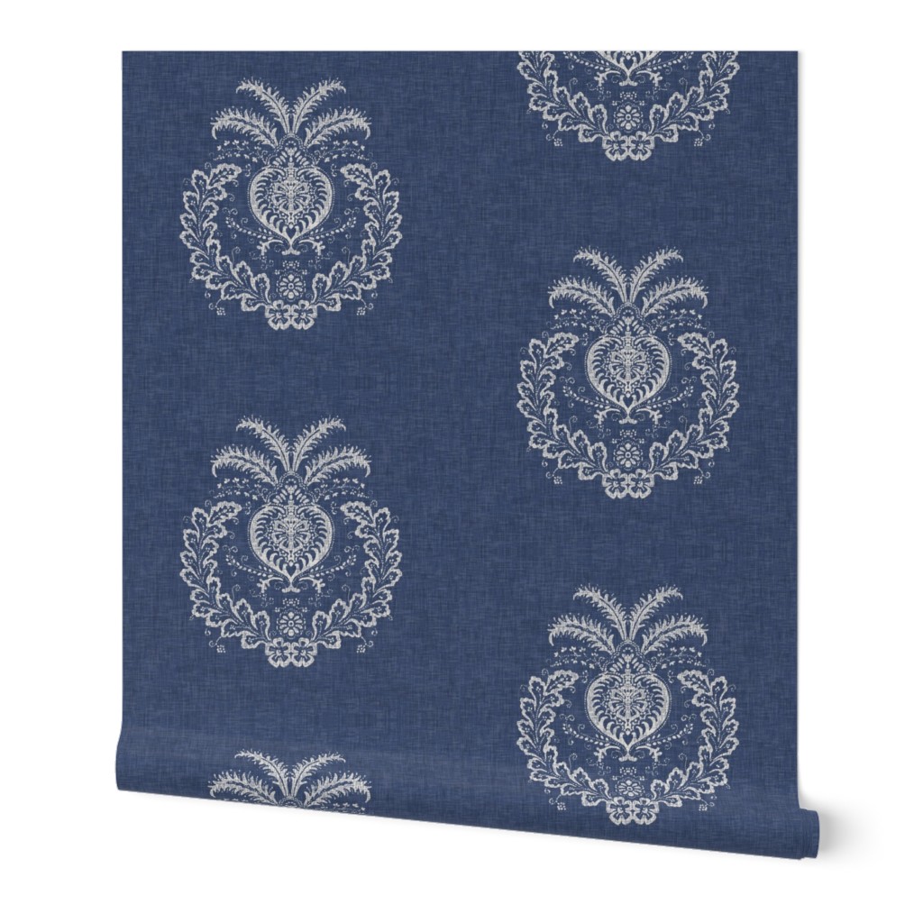 Antibes Batik Medallion in Indigo