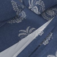 Antibes Batik Medallion in Indigo