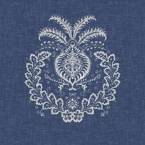 Antibes Batik Medallion in Indigo