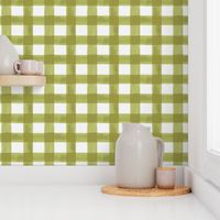 Watercolor Gingham in Green