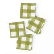 Watercolor Gingham in Green