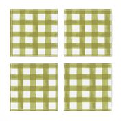 Watercolor Gingham in Green