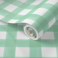 Watercolor Gingham in Mint