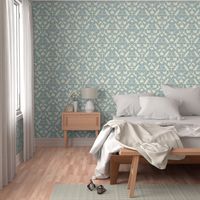 woodland damask blue