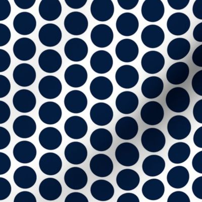 Navy on white polka dots by Su_G_©SuSchaefer