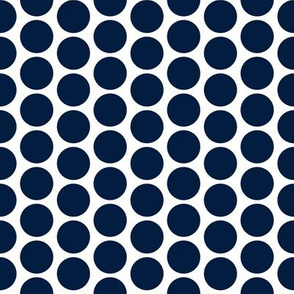 Navy on white polka dots by Su_G_©SuSchaefer