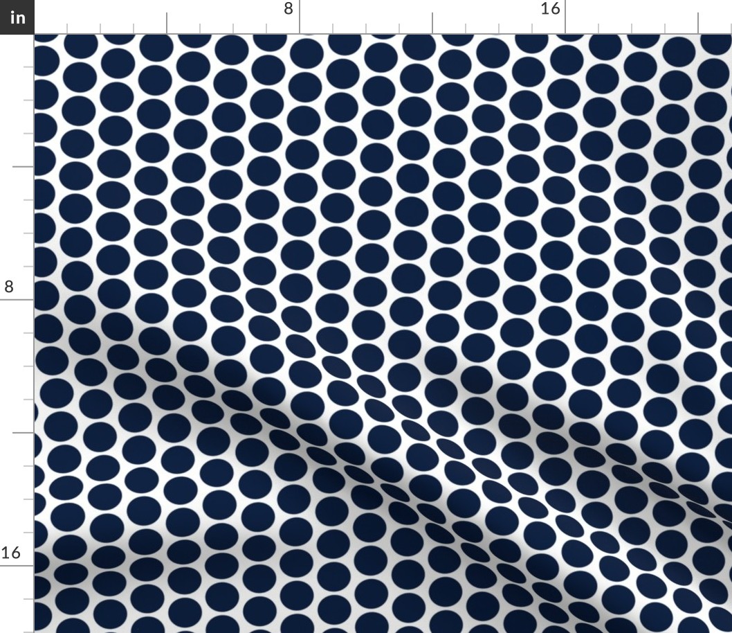 Navy on white polka dots by Su_G_©SuSchaefer