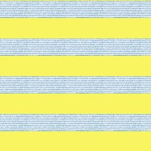 Hand Drawn - Fuzzy Stripes - blue and yellow